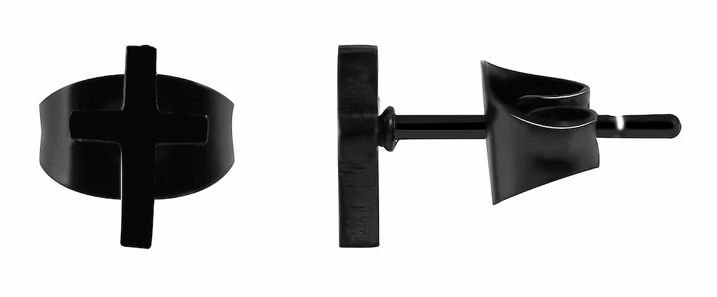Adelia´s Paar Ohrhänger "Unisex Ohrringe – Ohrstecker Kreuz aus Edelstahl" günstig online kaufen