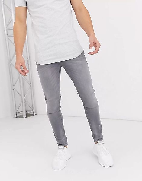 Jack & Jones Intelligence – Liam – Stretch-Skinny-Jeans in Hellgrau günstig online kaufen
