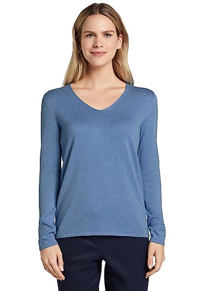 TOM TAILOR V-Ausschnitt-Pullover aus Feinstrick günstig online kaufen