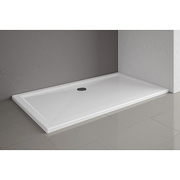 Schulte Duschwannen-Set Extraflach Rechteck 160 cm x 90 cm Alpinweiß günstig online kaufen