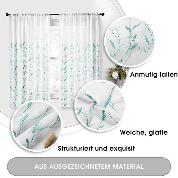 BYSURE Vorhang (2 St), Ösen, halbtransparent, günstig online kaufen