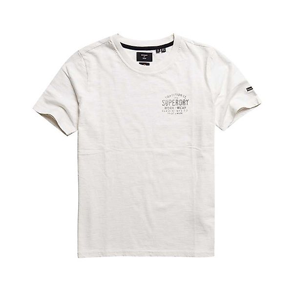 Superdry Black Out Kurzärmeliges T-shirt XS Ecru günstig online kaufen
