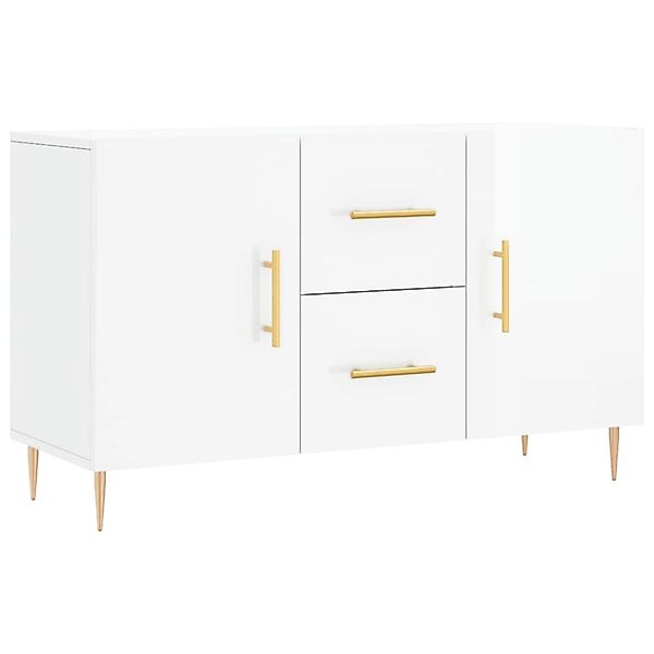vidaXL Sideboard Hochglanz-Weiß 100x36x60 cm Holzwerkstoff 828158 günstig online kaufen