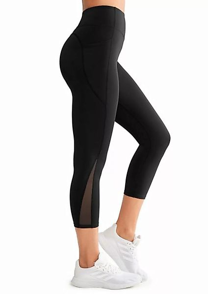 Yvette 3/4-Leggings Damen Capri Sporthose mit Taschen & Mesh Beine, E110611 günstig online kaufen