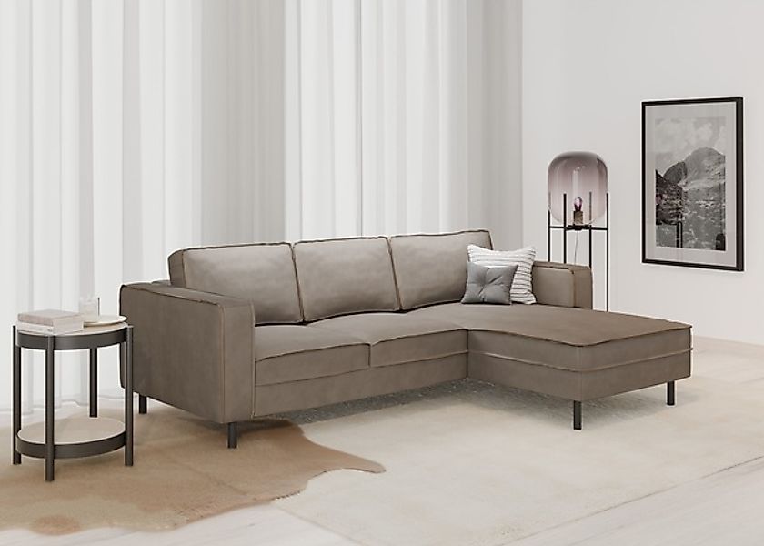 Places of Style Ecksofa »Watkins, wahlweise mit Schlaffunktion/Bettkasten, günstig online kaufen