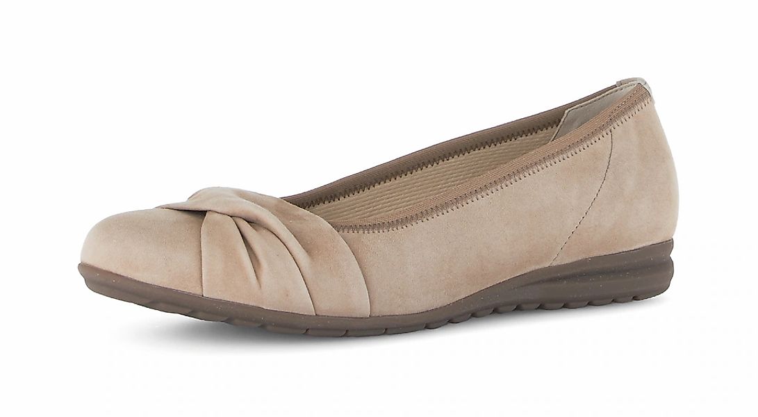 Gabor Ballerina "FLORENZ" Businessschuh, Slipper, Schlupfschuh mit Zierrieg günstig online kaufen