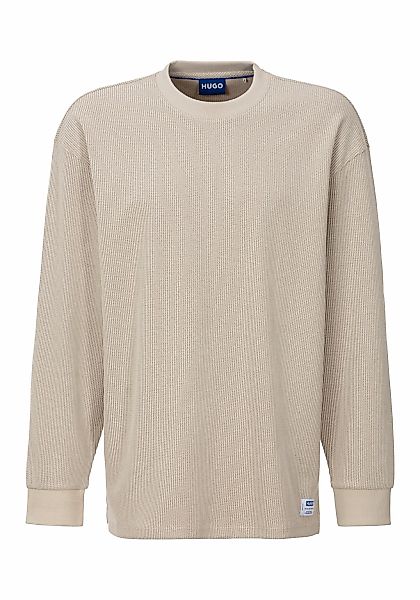 HUGO Blue Langarmshirt "Nuwolo" Rundhalsausschnitt, lässig geschnitten, Log günstig online kaufen