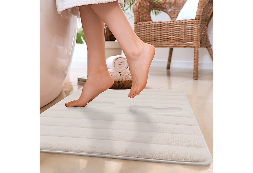 Paco Home Badematte Corby 252, Memory-Schaum Effekt, Höhe 13 mm, rutschhemm günstig online kaufen