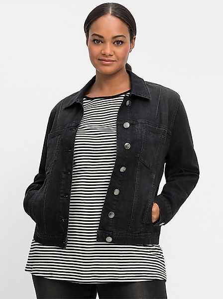 Sheego Allwetterjacke Jeansjacke . in modisch kurzer Form günstig online kaufen