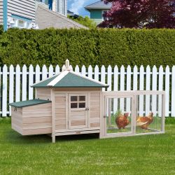 PawHut Hühnerstall Stall, mit Auslauf, Nistkasten, günstig online kaufen