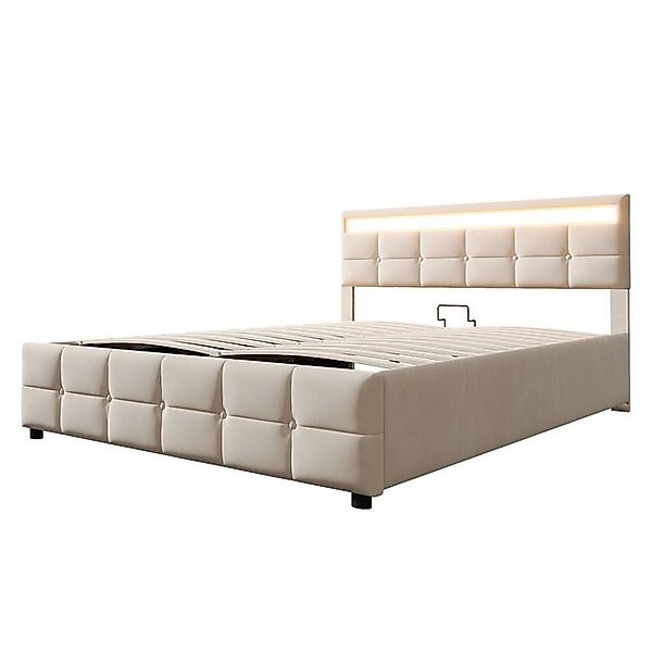 Gotagee Polsterbett Hydraulisches Einzelbett Doppelbett Gästebett holländis günstig online kaufen