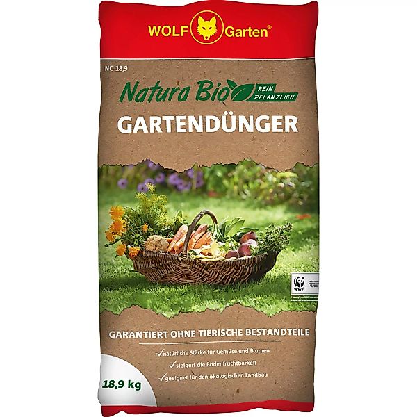 Wolf-Garten Gartendünger Natura 18,9 kg günstig online kaufen