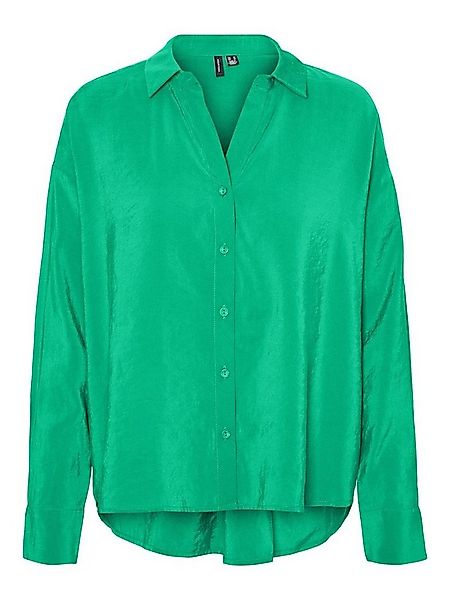 Vero Moda Hemdbluse VERO MODA Oversize Hemd-Bluse VmQueeny Shirt V-Ausschni günstig online kaufen