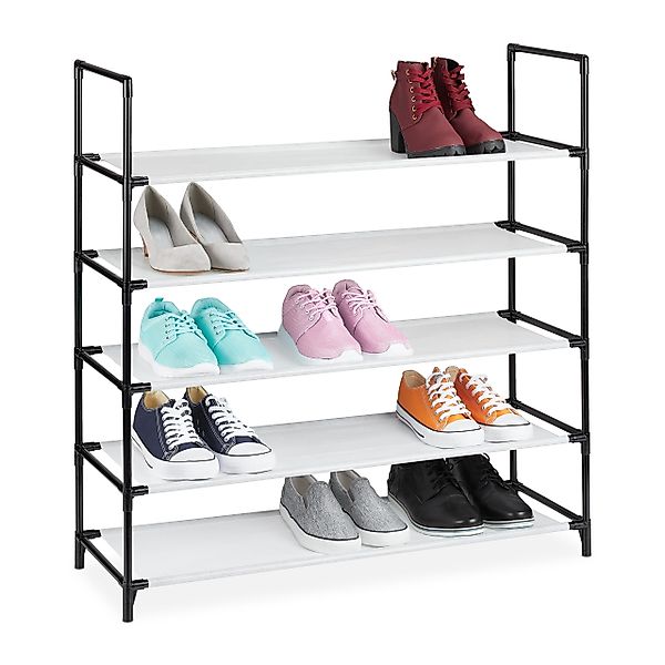 relaxdays Schuhregal Stecksystem XL, Weiß günstig online kaufen