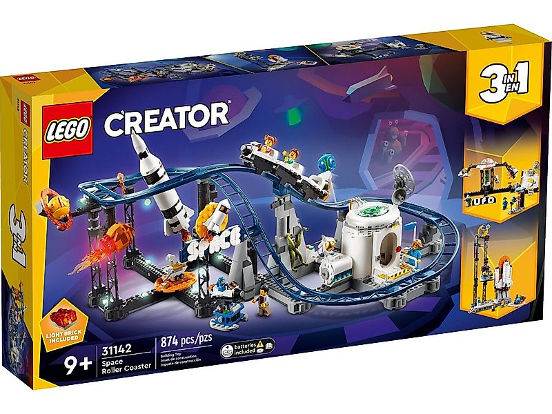 LEGO® LEGO® Creator 31142 Weltraum-Achterbahn Konstruktionsspielsteine, (87 günstig online kaufen