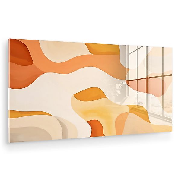 MuchoWow Acrylglasbild Orange - Abstrakt - günstig online kaufen