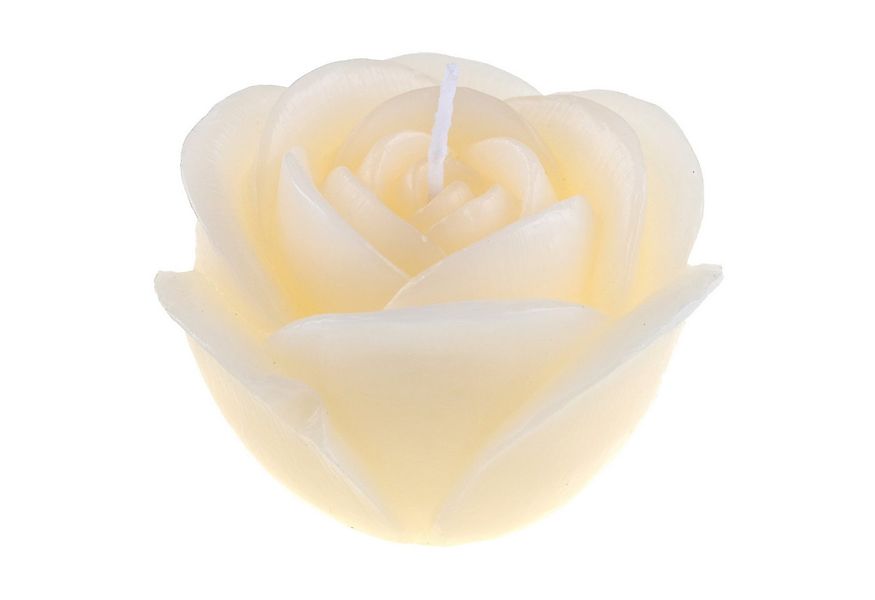 Santex Formkerze Kerze in Rosenform, Ø7cm x 4,5cm. Rosenkerze, Geschenk günstig online kaufen