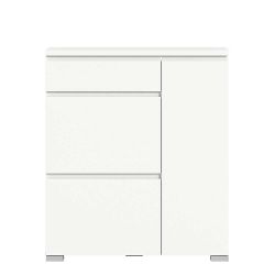 Schuhgarderobe Kommode in Weiß 109 cm hoch - 95 cm breit günstig online kaufen
