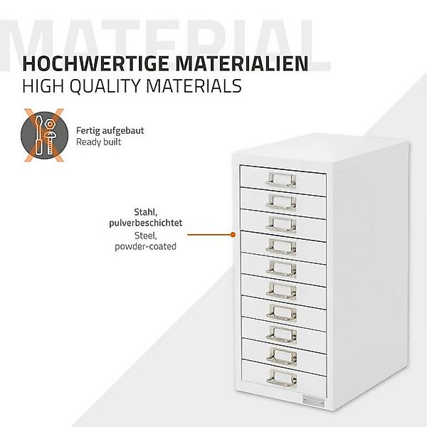 ML-DESIGN Aktenschrank Schubladenschrank aus Stahl Wasserdicht Stabil und l günstig online kaufen