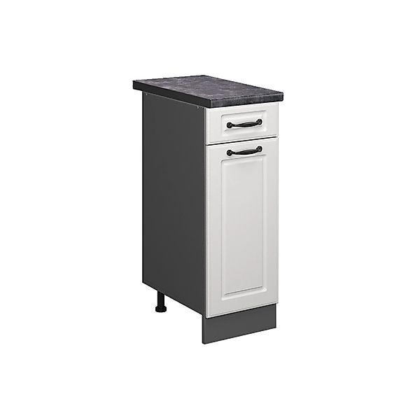 Vicco Unterschrank R-Line, Weiß Landhaus/Anthrazit, 30 günstig online kaufen