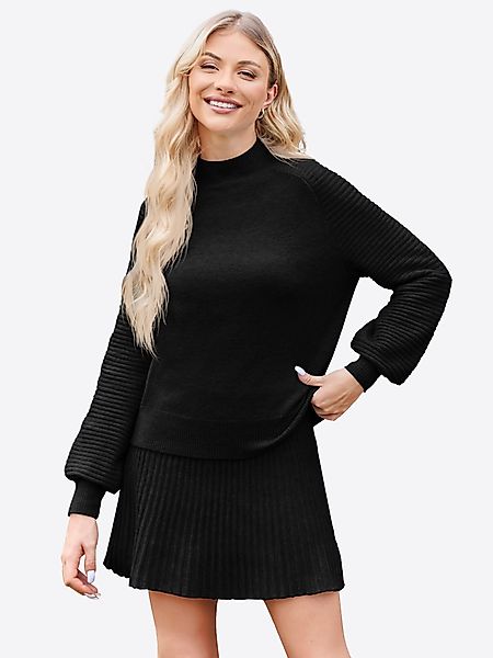 Imily Bela Strickkleid 2-teiliger Damen Strickanzug günstig online kaufen