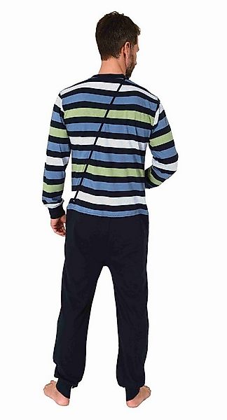Normann Care Pyjama Herren Pflegeoverall langarm mit Reissverschluss am Rüc günstig online kaufen