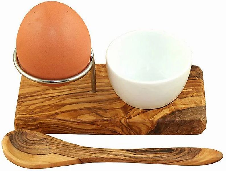 Olivenholz-erleben Eierbecher "Design Plus" Olivenholz, Handarbeit günstig online kaufen