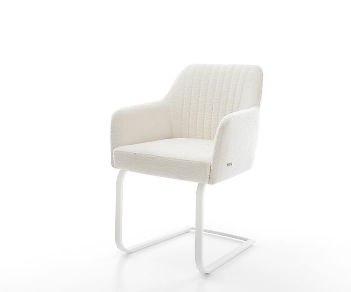 Freischwinger Greg-Flex Bouclé Soft Beige Freischwinger flach Weiß Taschenf günstig online kaufen