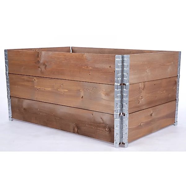 PROREGAL Hochbeetkisten GrowBox HxBxT 60x120x80cm 3 Ebenen Holz Braun günstig online kaufen