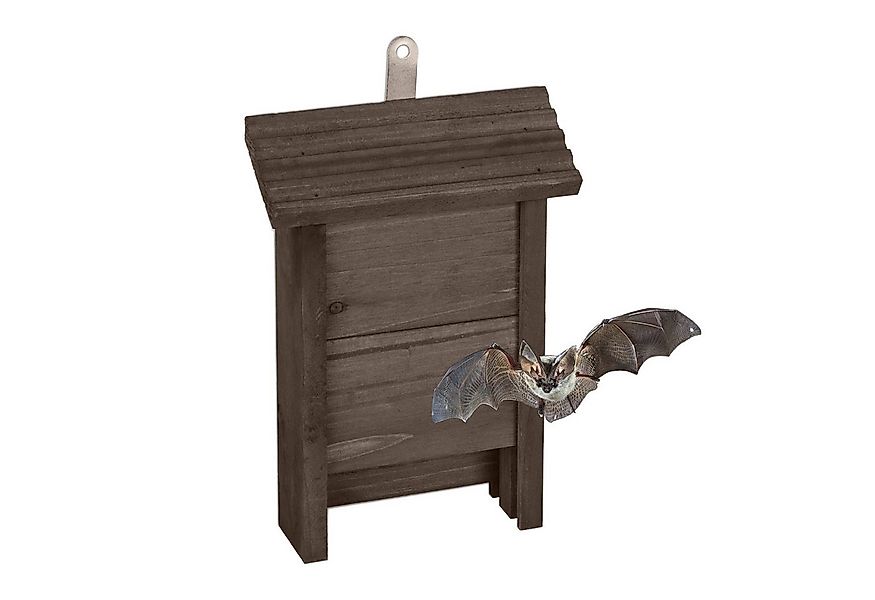 relaxdays Vogelhaus Brauner Fledermauskasten aus Holz günstig online kaufen