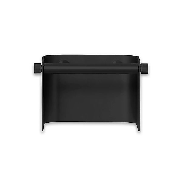 Form & Refine - Arc Toilettenpapierhalter - schwarz/matt, behandelt/BxHxT 1 günstig online kaufen