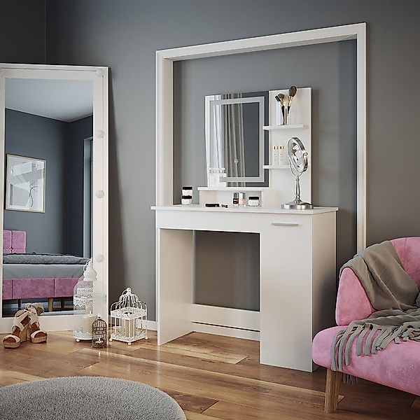 Vicco Schminktisch Julia, Weiß, 90 cm günstig online kaufen