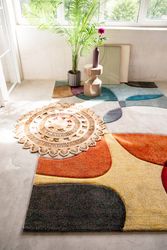 my home Teppich "Liva" rechteckig 13 mm Höhe Hoch-Tief-Effekt, bunt günstig online kaufen