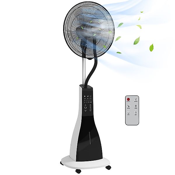 HOMCOM Standventilator 2-in-1 Ventilator mit Befeuchter, günstig online kaufen