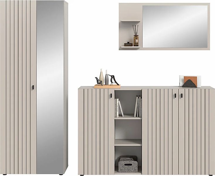 Home affaire Garderoben-Set "TATIO, 3-tlg. Garderobenkombination, Breite: 2 günstig online kaufen