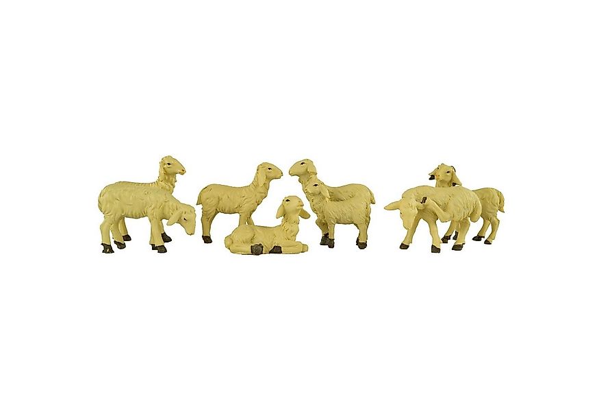 dekoprojekt Krippen-Zubehör Krippenfiguren Schafe 7-tlg., (Spar Set, 7 teil günstig online kaufen
