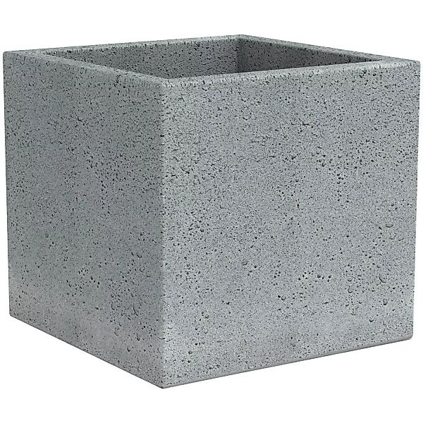 Scheurich Pflanzgefäß C-Cube 240 28,5 cm x  28,5 cm Stony Grey günstig online kaufen