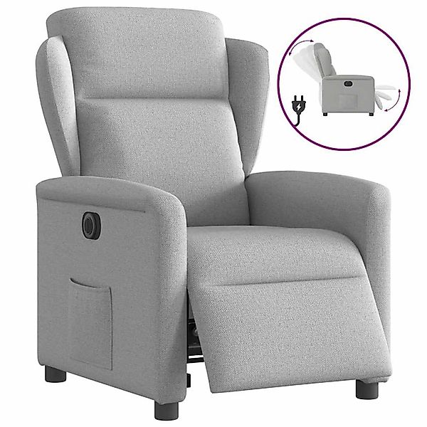 vidaXL Relaxsessel Elektrisch Wolkengrau Stoff 3303123 günstig online kaufen