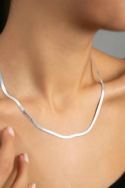 Einzelstück Schlangenkette Halskette Damen 925 Sterling Silber ITALIAN COLL günstig online kaufen