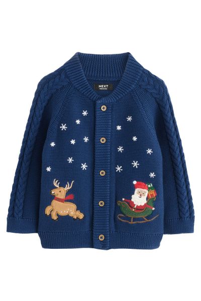 Next Strickjacke Strickjacke mit weihnachtlichem Muster günstig online kaufen