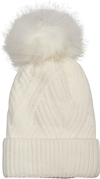 styleBREAKER Bommelmütze Bommelmütze mit Rippenstrick Muster günstig online kaufen