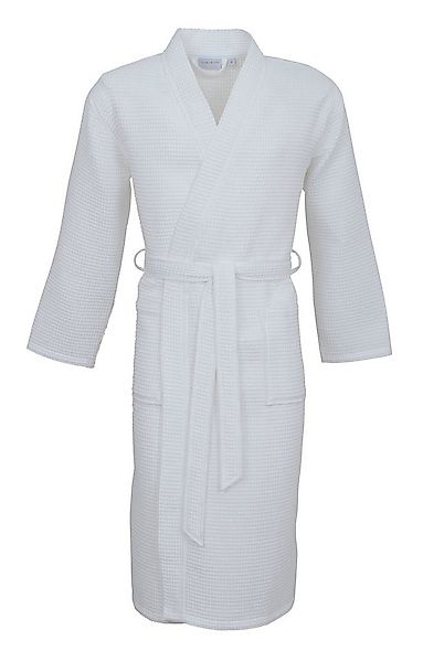 Carl Ross Unisex-Bademantel 25100, Langform, Baumwolle, Kimono-Kragen, Gürt günstig online kaufen