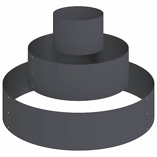 vidaXL Blumentopf Gartenblumentopf Anthrazit 90 x günstig online kaufen