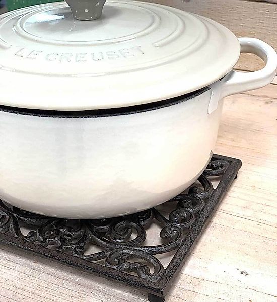 Topfuntersetzer Metall Rechteckig Untersetzer Retro Gusseisen Antik-Stil 17 günstig online kaufen