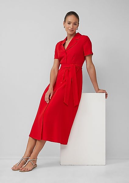 s.Oliver BLACK LABEL Maxikleid Hemdblusenkleid mit günstig online kaufen