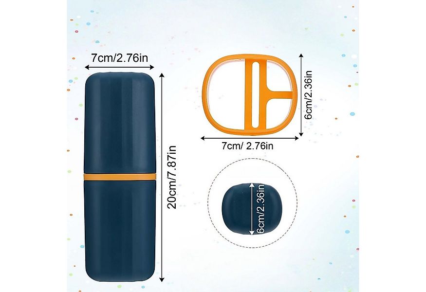 FOUORTUNATE-BEE Zahnputzbecher 3-in-1 Reise-Zahnbürstenbox mit Bechern – Tr günstig online kaufen