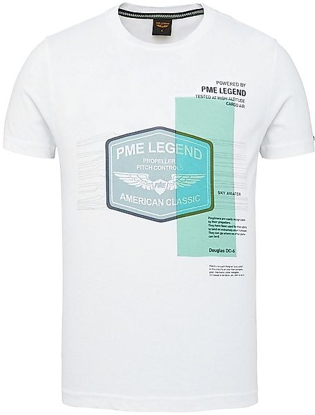 PME Legend Jersey T-Shirt Logo Weiß  - Größe L günstig online kaufen