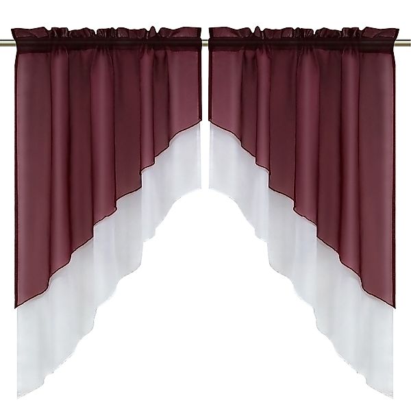 Delien Scheibengardine Beyza (2 St), Stangendurchzug, günstig online kaufen