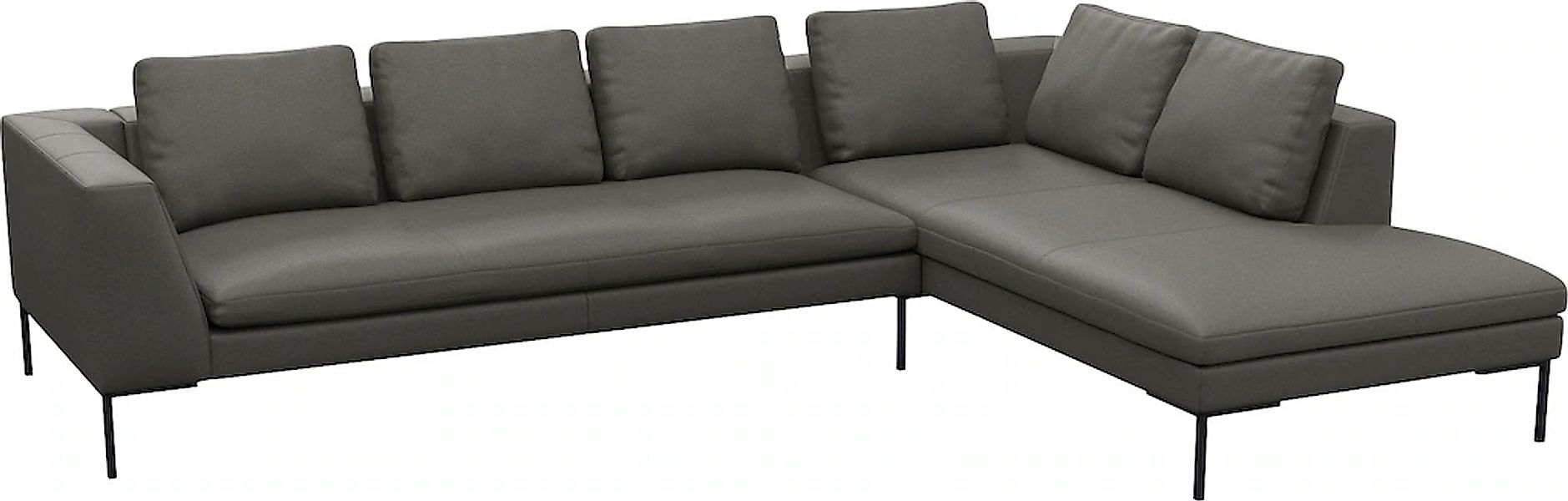 FLEXLUX Ecksofa "Loano, superbequemer Sitzkomfort durch Kaltschaum im Sitz, günstig online kaufen
