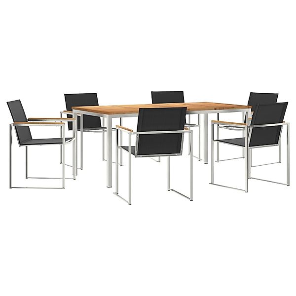 vidaXL 7-Teiliges Garten Essset aus Massivem Teakholz 3334834 günstig online kaufen